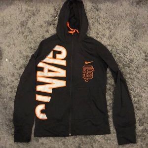 Giants black zip up